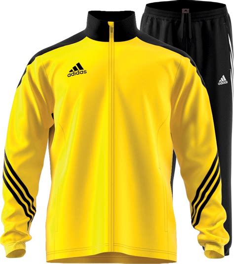 zwart geel adidas pak|Adidas trainingspak heren.